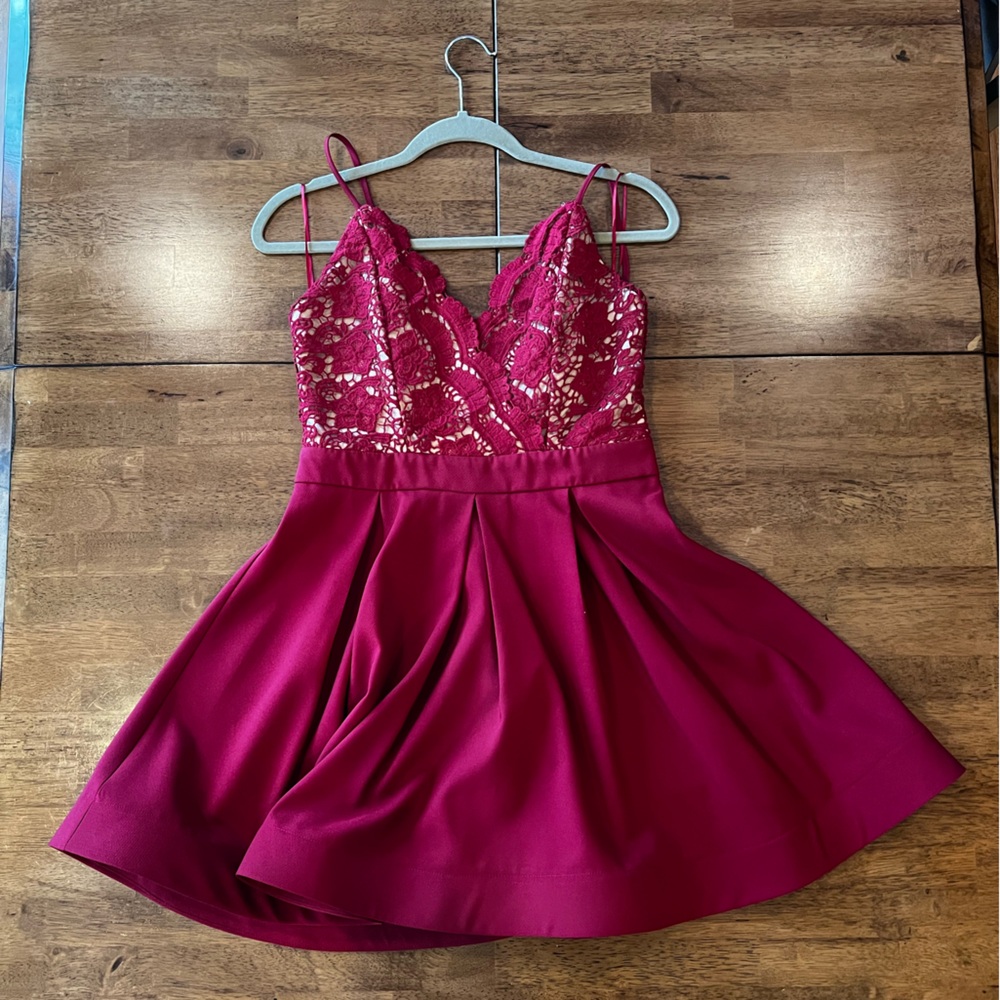 Luxxel Lace top skater dress